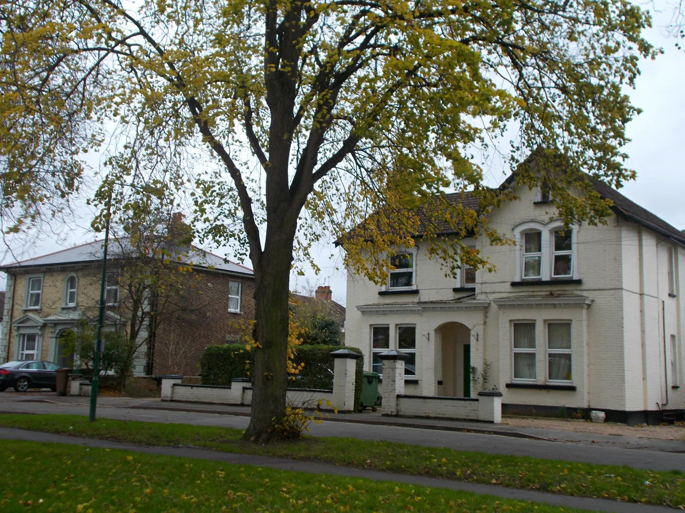 Houses facing Sutton Green. Terraced and semi-detached homes in the borough both set record average prices in July.